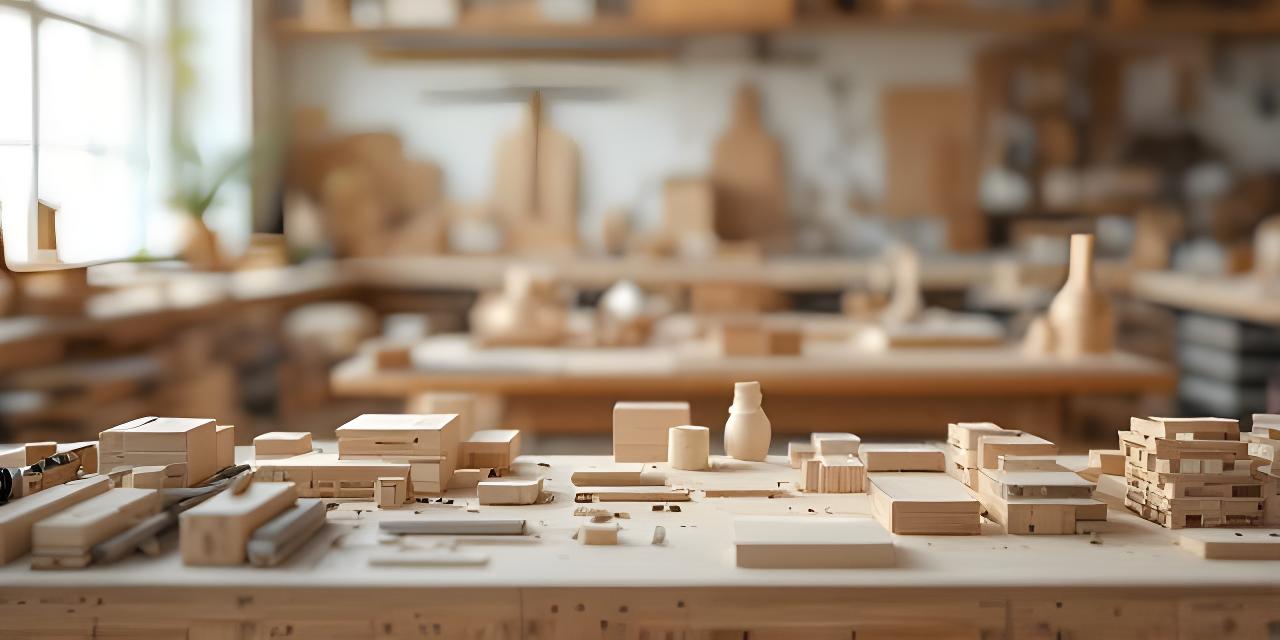 Helle Holzwerkstatt mit präzisen Möbelteilen, Werkbank und natürlichem Tageslicht in Zürich